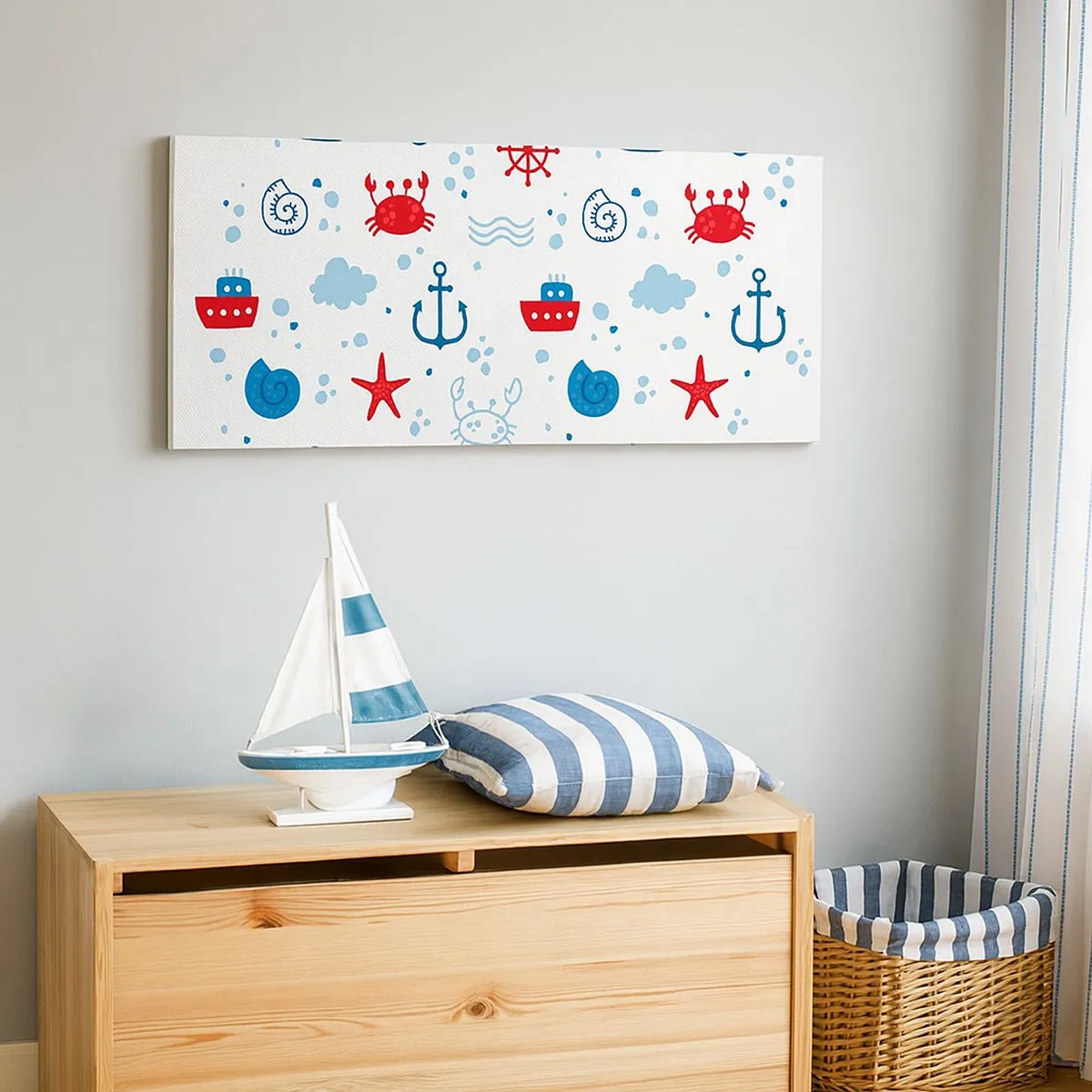 Bild auf Leinwand - Leinwandbild - Märchen vom Meer - 100x40 cm