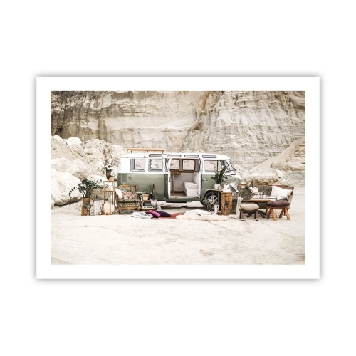 Poster - Es ist die Zeit, die Reise zu beginnen - 70x50 cm