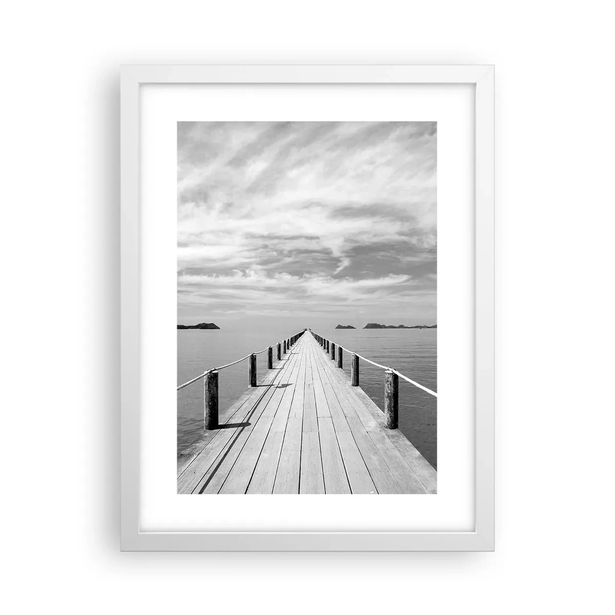 Poster in einem weißen Rahmen - Oder vielleicht eine Reise ... - 30x40 cm