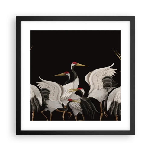 Poster in einem schwarzem Rahmen - Vogelsachen - 40x40 cm