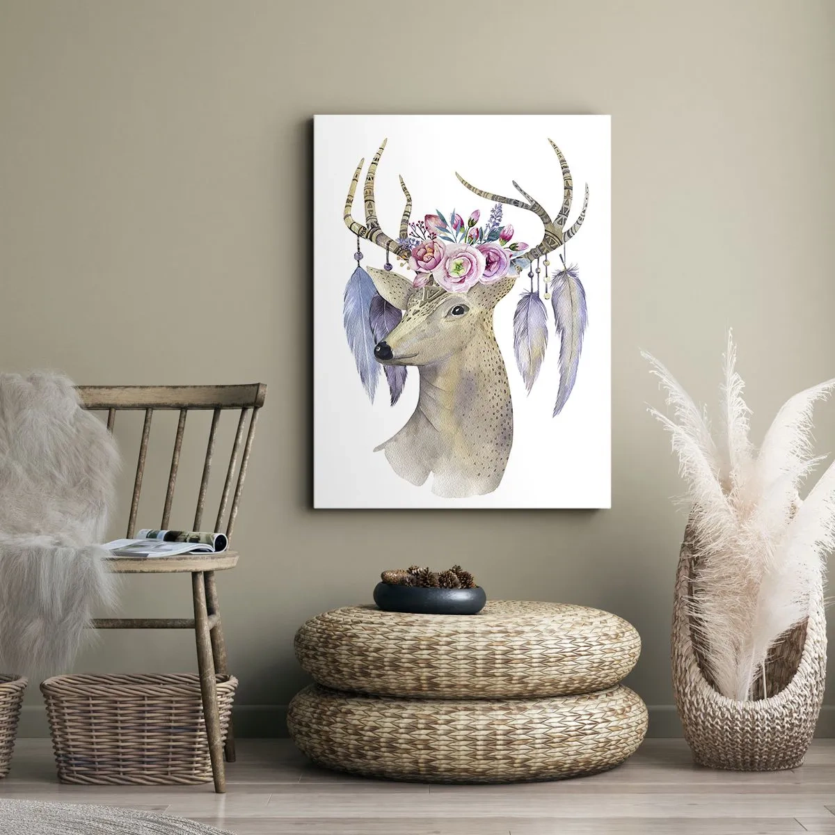 Bild auf Leinwand - Leinwandbild - Seelenführer - sanft, unschuldig - 65x120 cm