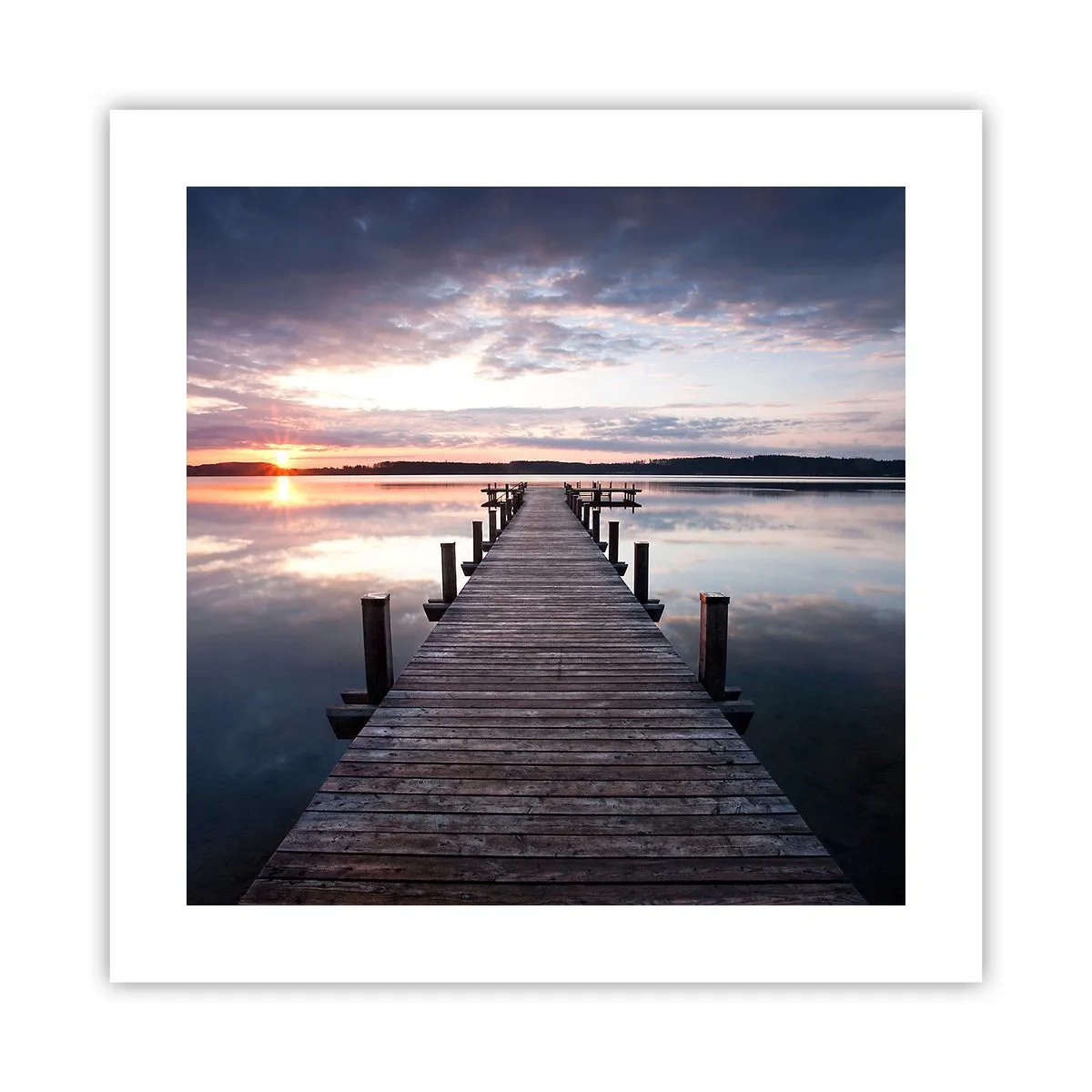 Poster - Eine stille Grenze zwischen Tag und Nacht - 40x40 cm