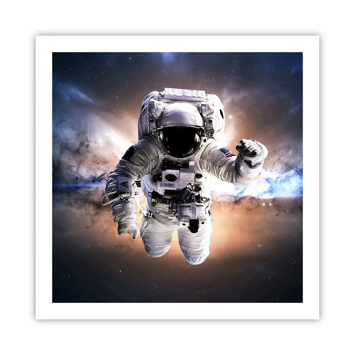 Poster - Grüße aus dem Weltall - 60x60 cm