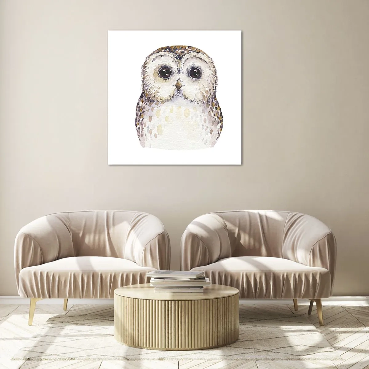 Glasbild - Bild auf glas - Schau mir in die Augen - 40x40 cm