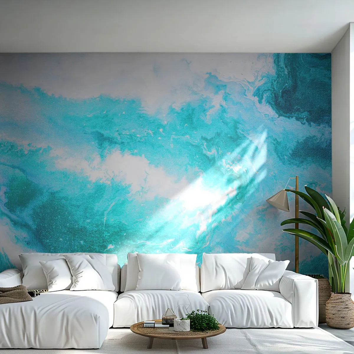 Selbstklebende Fototapete Deluxe Sticker - Im Kern des Elements - Abstraktion, Stück, Modernes Muster - 200x140 cm