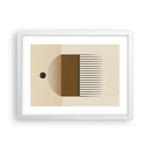 Poster in einem weißen Rahmen - Verschiedene Staaten - 40x30 cm