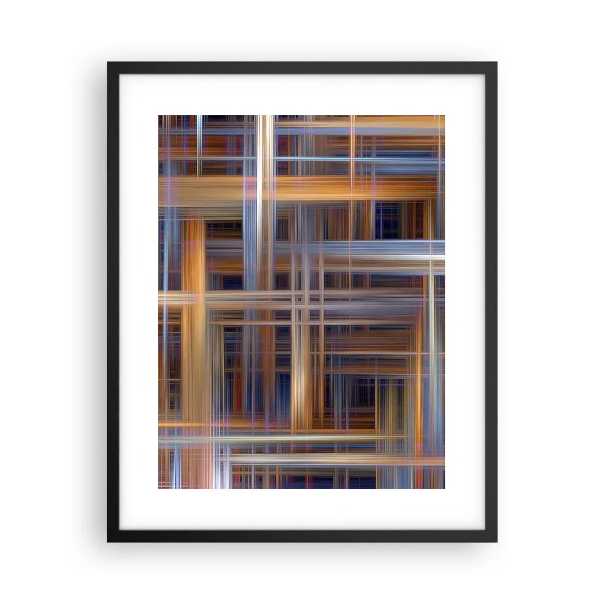 Poster in einem schwarzem Rahmen - Aus Licht gewebt - 40x50 cm