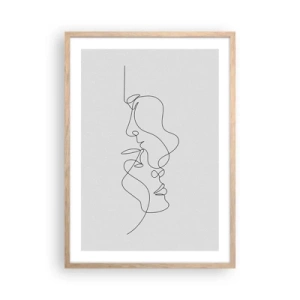 Poster in einem Rahmen aus heller Eiche - Die Hitze bitterer Begierden - 50x70 cm