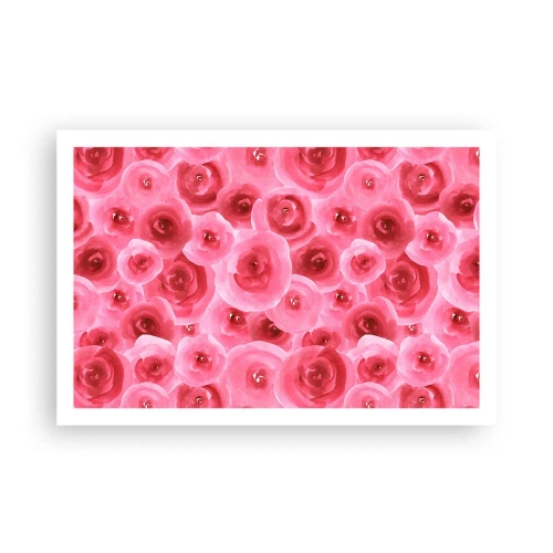 Poster - Oben und unten Rosen - 91x61 cm