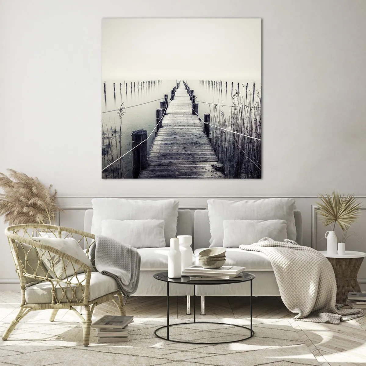 Glasbild - Bild auf glas - Tauchen Sie in Ruhe ein - 50x50 cm