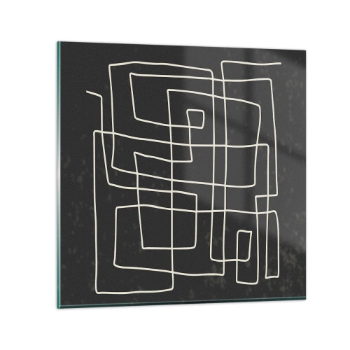 Glasbild - Bild auf glas - Nicht so einfach - 40x40 cm