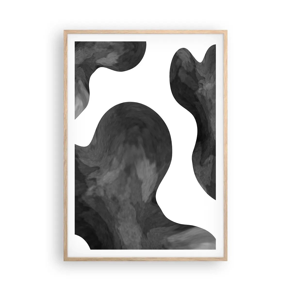 Poster in einem Rahmen aus heller Eiche - Milchstraße - 70x100 cm