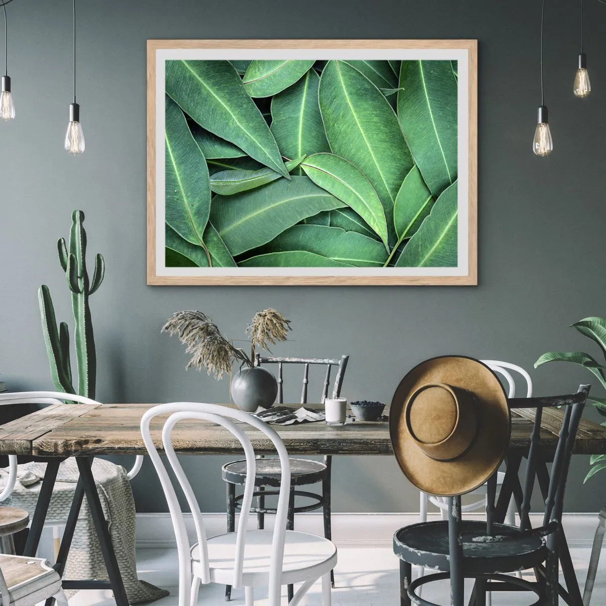 Poster in einem Rahmen aus heller Eiche - Saftig und frisch - 100x70 cm