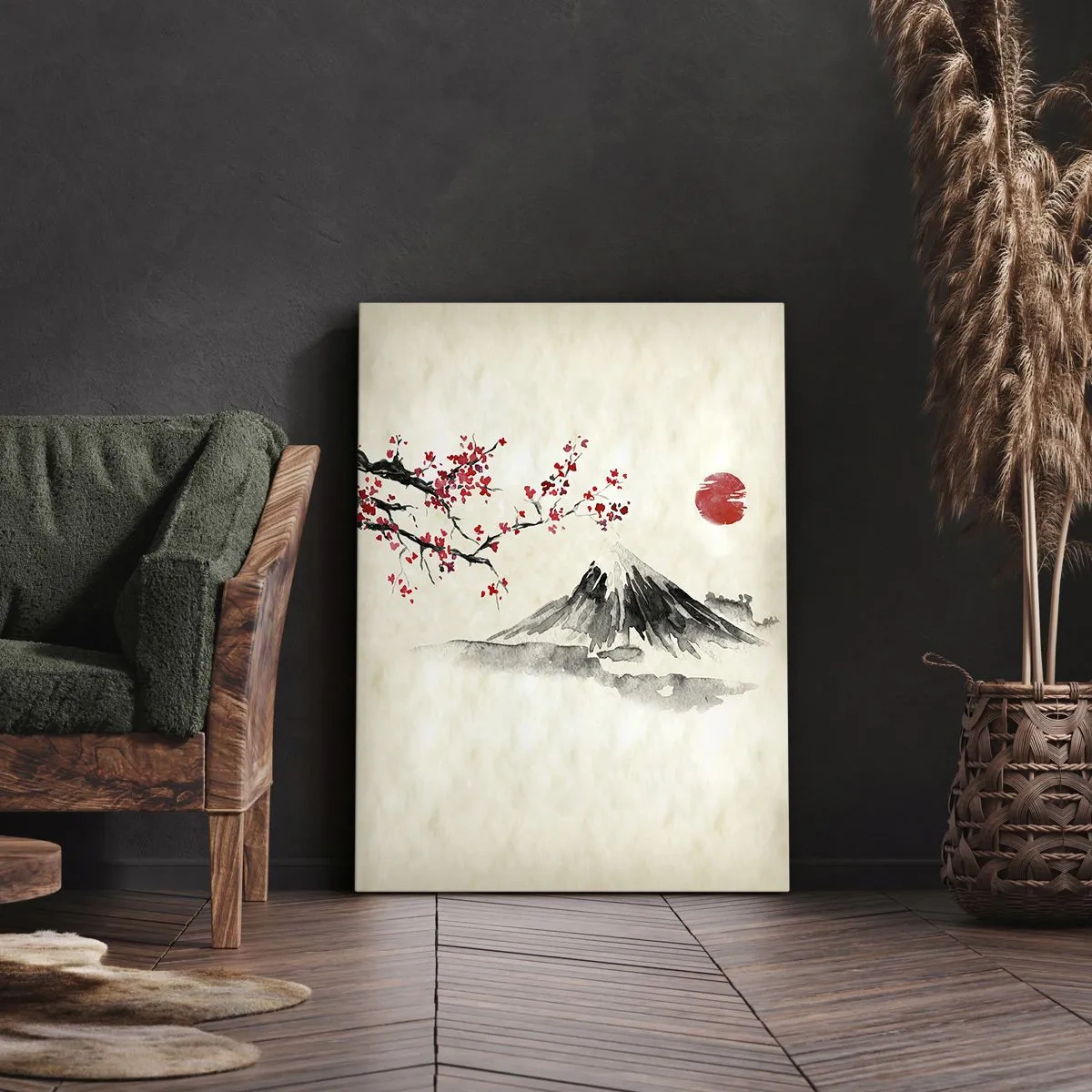 Bild auf Leinwand - Leinwandbild - Liebe Japan - 45x80 cm