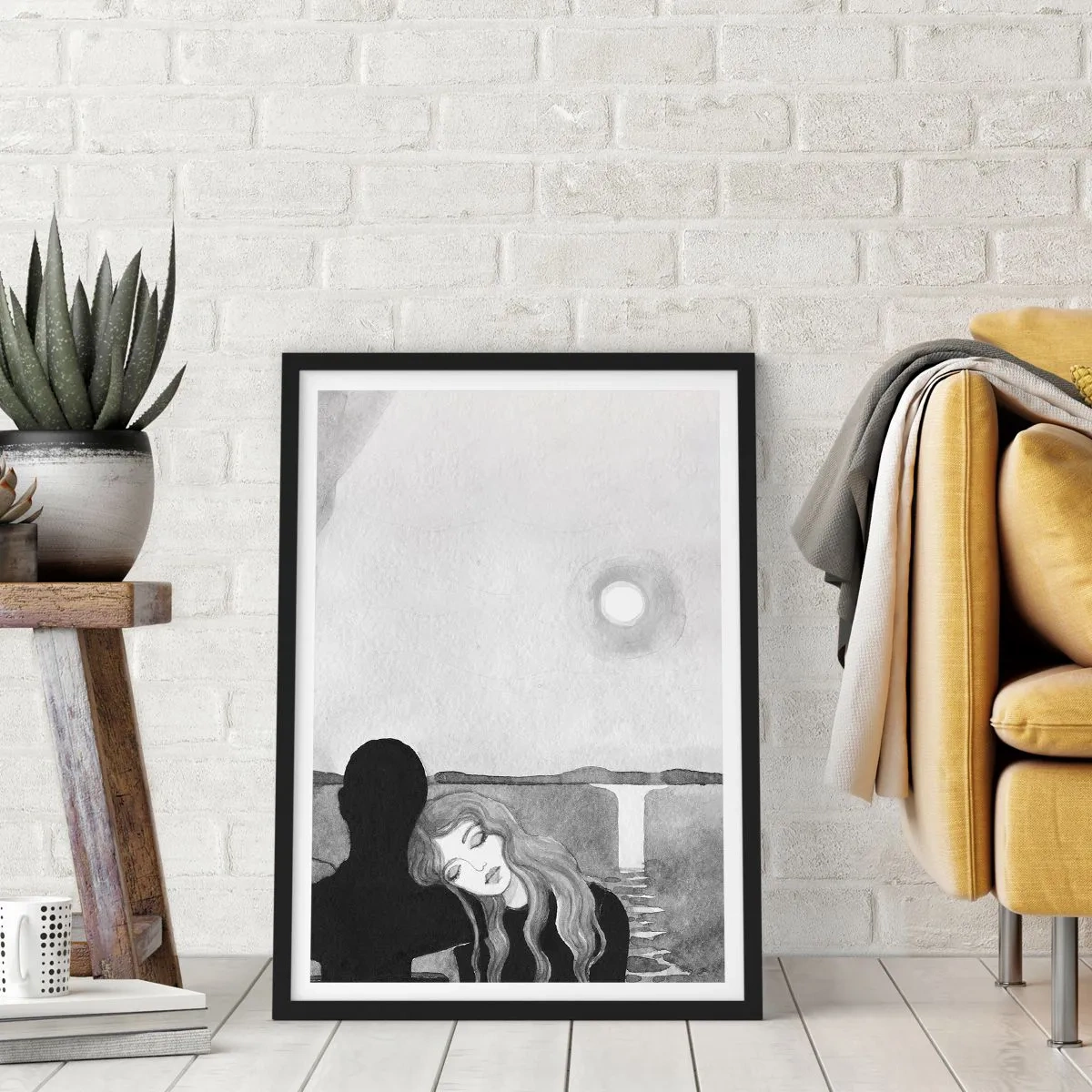 Poster in einem schwarzem Rahmen - Immer ein Geheimnis - 30x40 cm