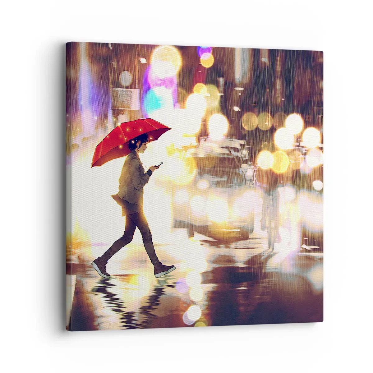 Bild auf Leinwand - Leinwandbild - Und doch sonnig - 30x30 cm