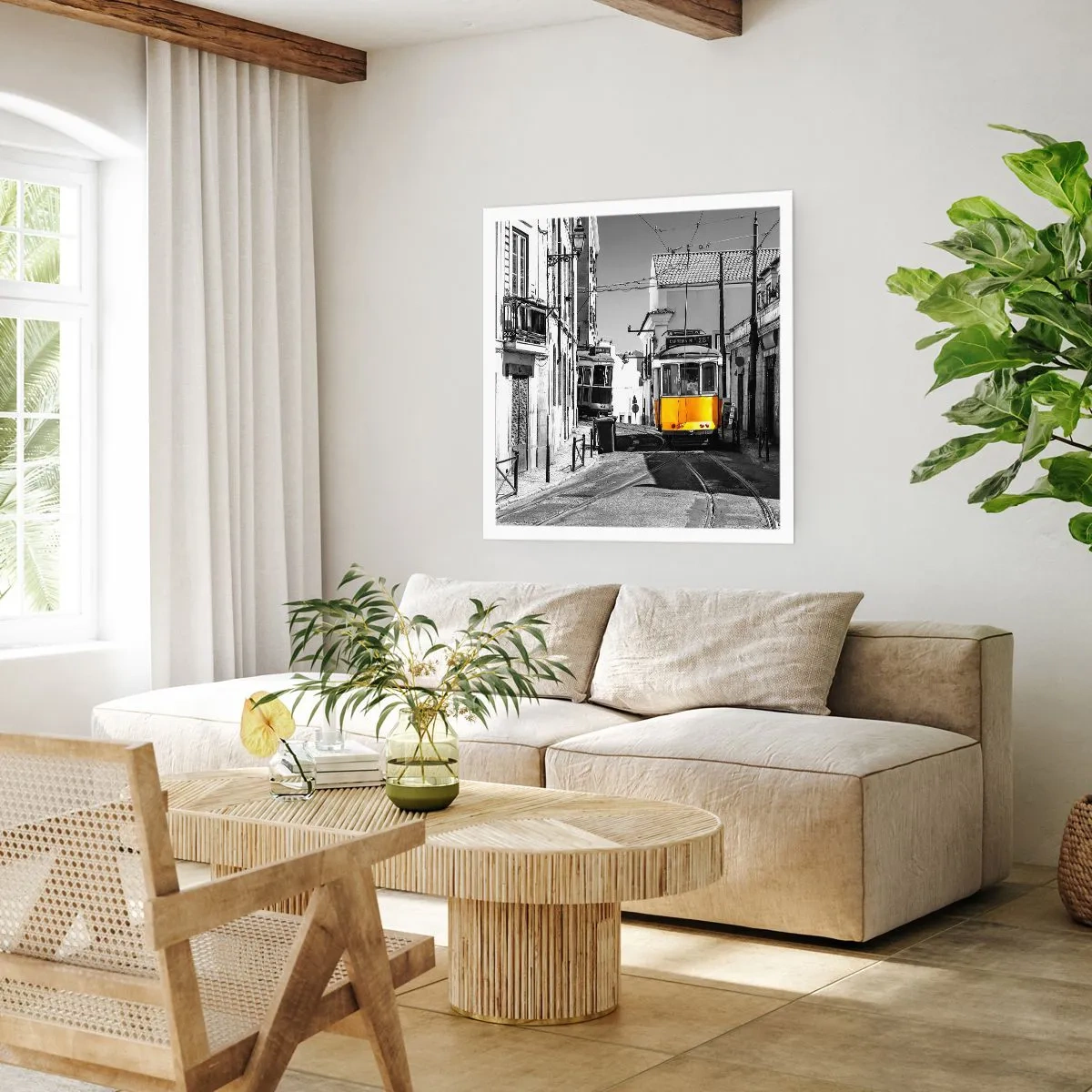 Poster - Der Geist von Lissabon - 40x40 cm