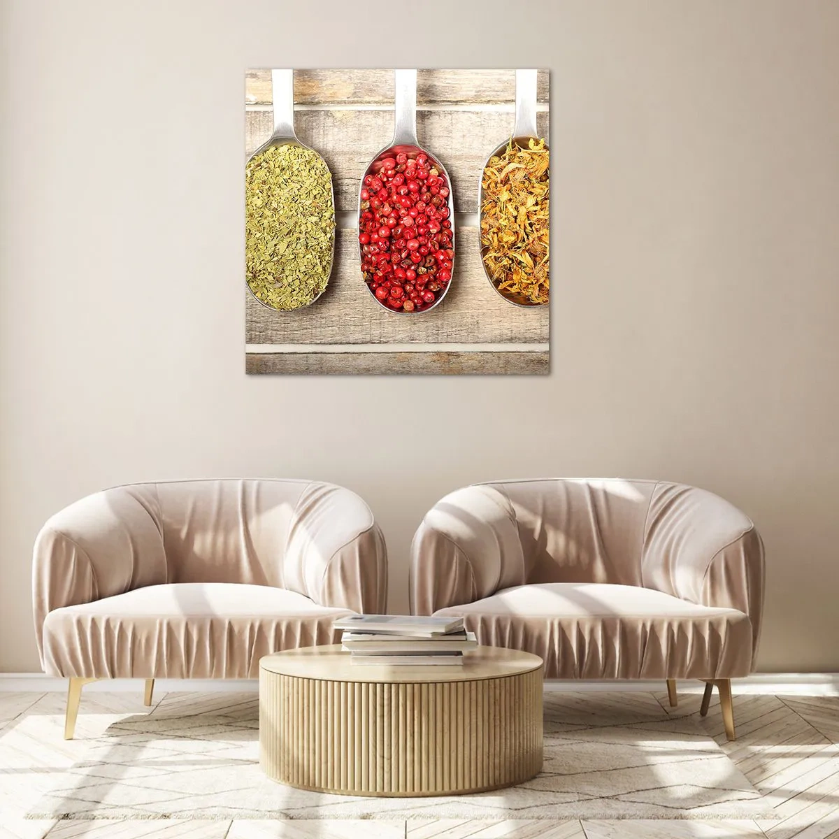 Glasbild - Bild auf glas - Küchenzauber - 40x40 cm