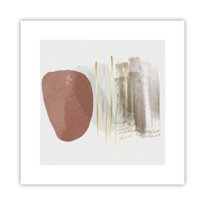 Poster - Abstrakte Kolonnade - 30x30 cm