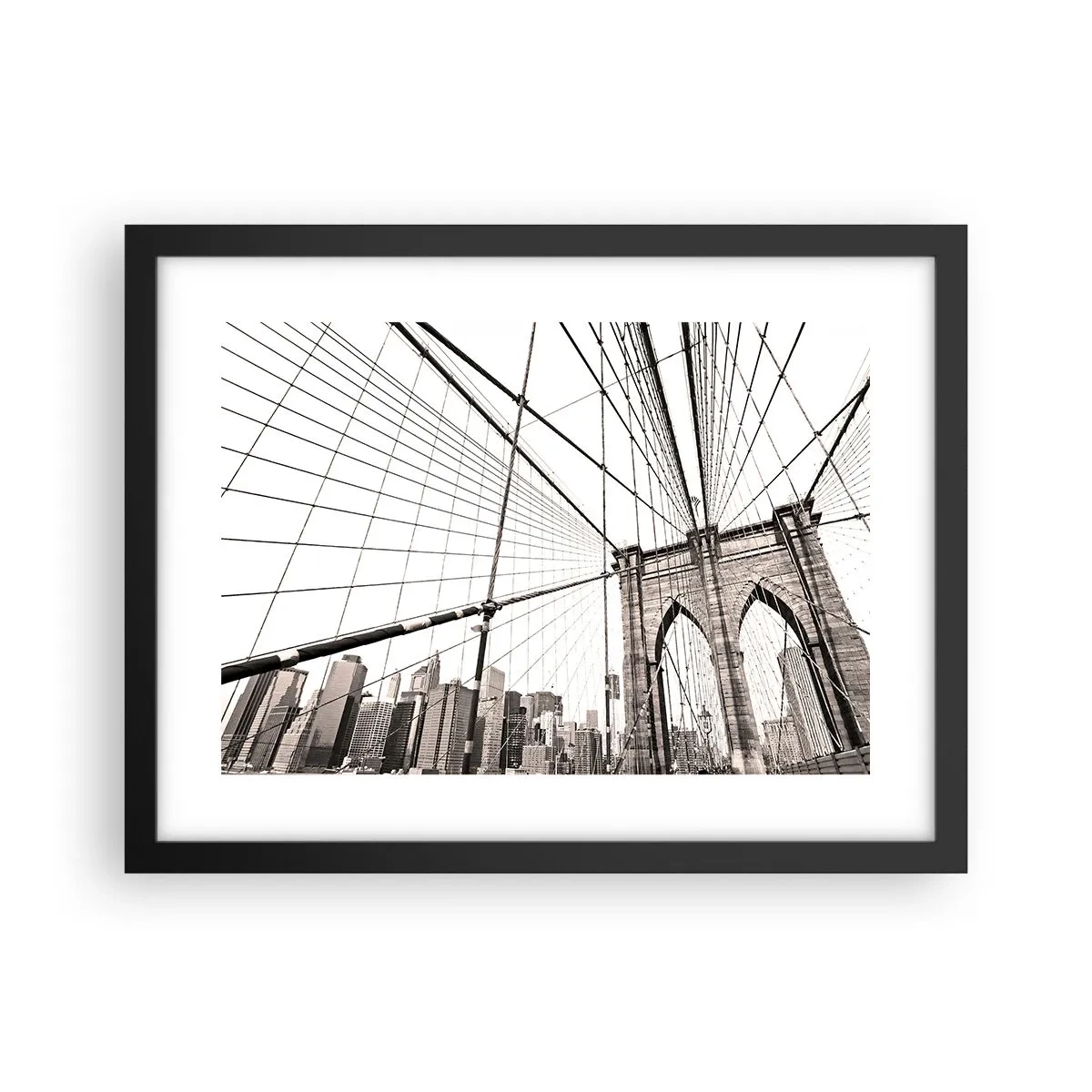 Poster in einem schwarzem Rahmen - New Yorker Kathedrale - 40x30 cm