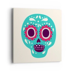 Bild auf Leinwand - Leinwandbild - Das Leben – Spaß bis zum Tod - 40x40 cm