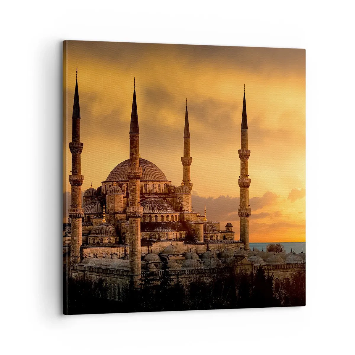 Bild auf Leinwand - Leinwandbild - Gott ist großartig - 60x60 cm