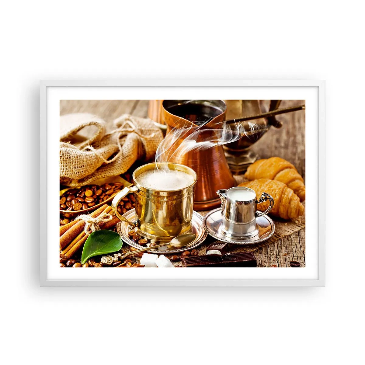 Poster in einem weißen Rahmen - Schönen Tag noch! - 70x50 cm