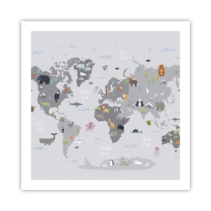 Poster - Sag mir wo du herkommst ... - 60x60 cm