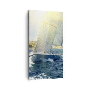 Bild auf Leinwand - Leinwandbild - Es ist Zeit die Stadt zu verlassen - 55x100 cm