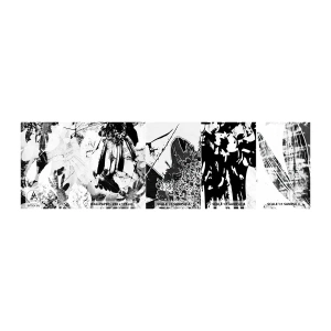 Fototapeten Muster Selbstklebend Deluxe Sticker - Herbst negativ - Abstraktion, Blumen, Grafik - 100x30 cm