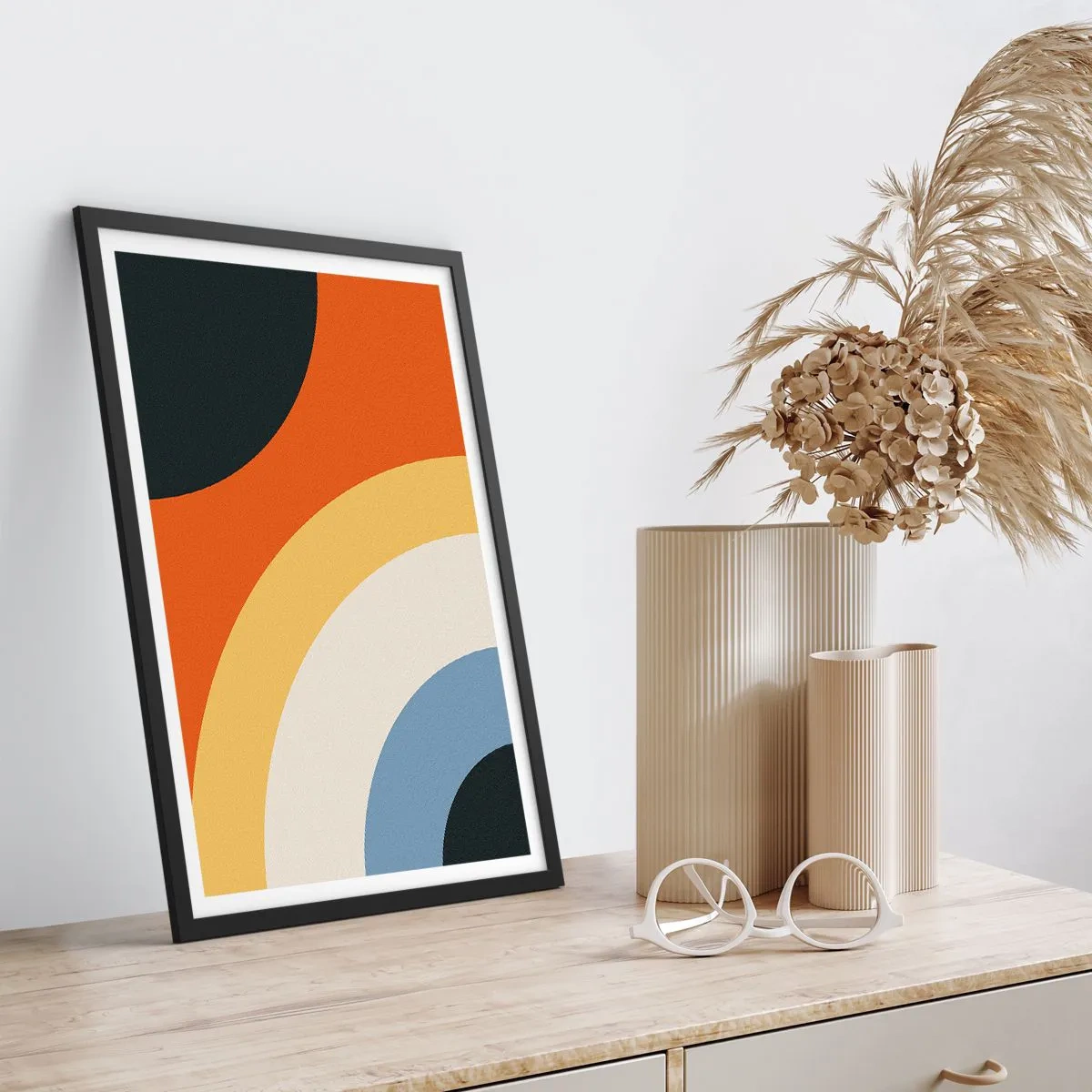 Poster in einem schwarzem Rahmen - Zu mir selbst - 40x50 cm