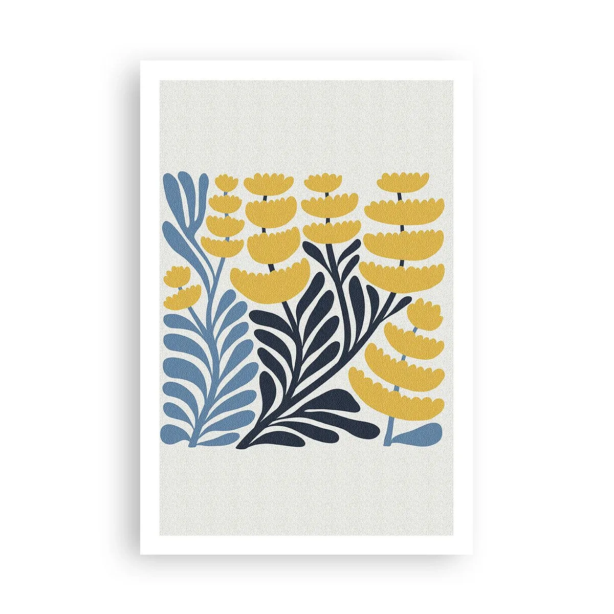 Poster - Sonniges Blumenbeet - 61x91 cm