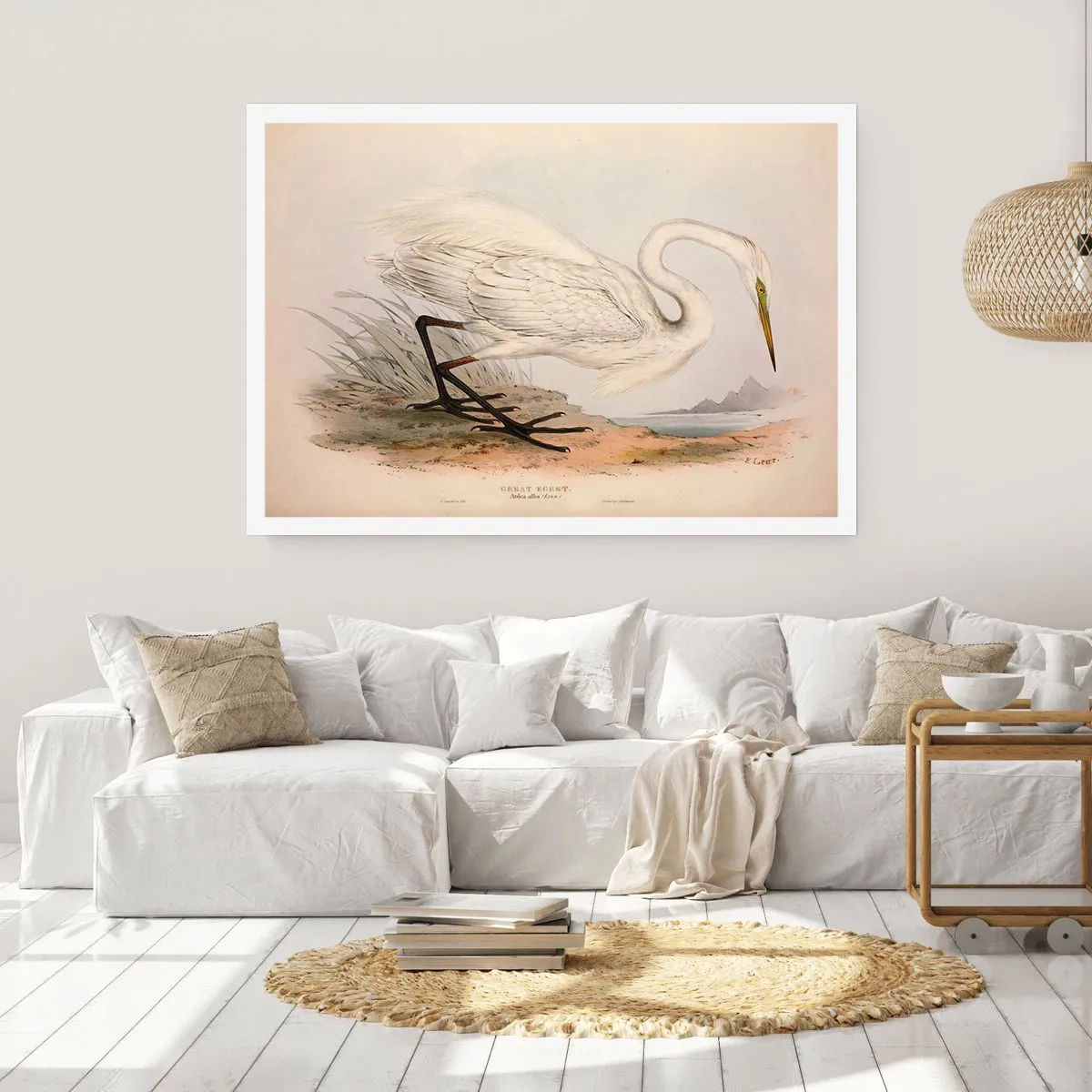 Poster - Dame auf den Binsen - 40x30 cm