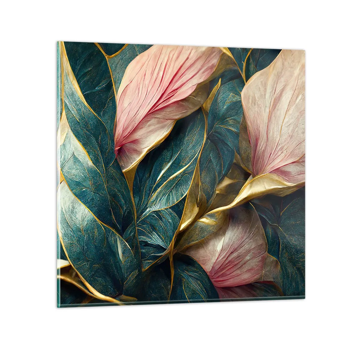 Glasbild - Bild auf glas - Natürliche Eleganz und Stil - 70x70 cm