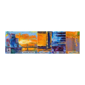 Fototapeten Muster Selbstklebend Deluxe Sticker - Kultur und Natur - Abstraktion, Stadt, Stück - 100x30 cm