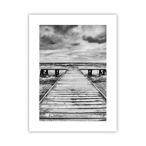 Poster - Ich warte darauf, dass der Wind wegjagt... - 30x40 cm