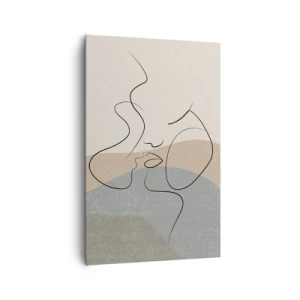 Bild auf Leinwand - Leinwandbild - Wie ein Pinselstrich - 80x120 cm