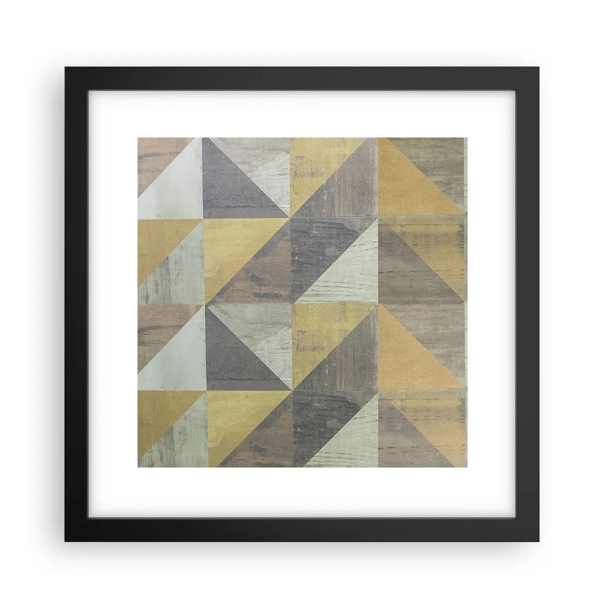 Poster in einem schwarzem Rahmen - Am Winkel des Dreiecks - 30x30 cm