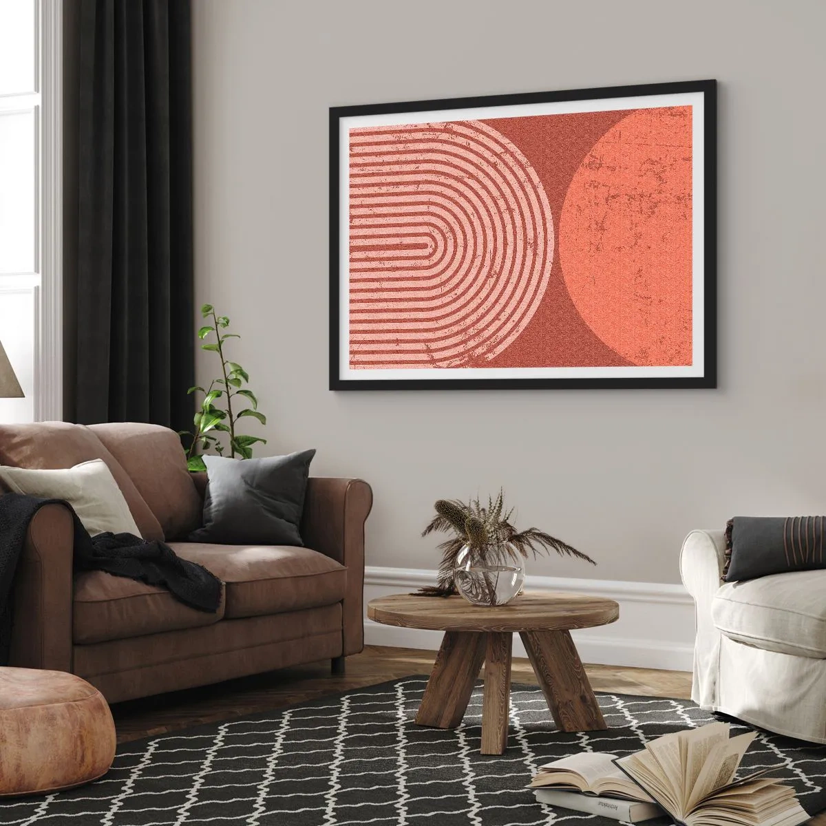 Poster in einem schwarzem Rahmen - Enge Beziehung - 50x40 cm