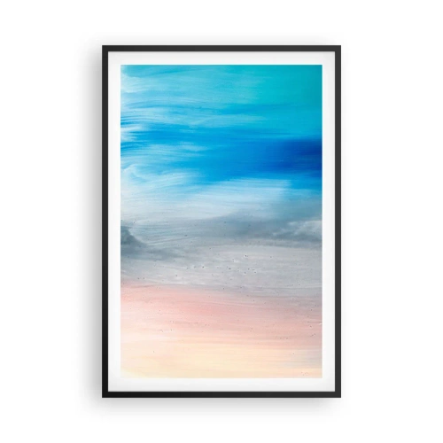 Poster in einem schwarzem Rahmen - Elemente: Luft - 61x91 cm
