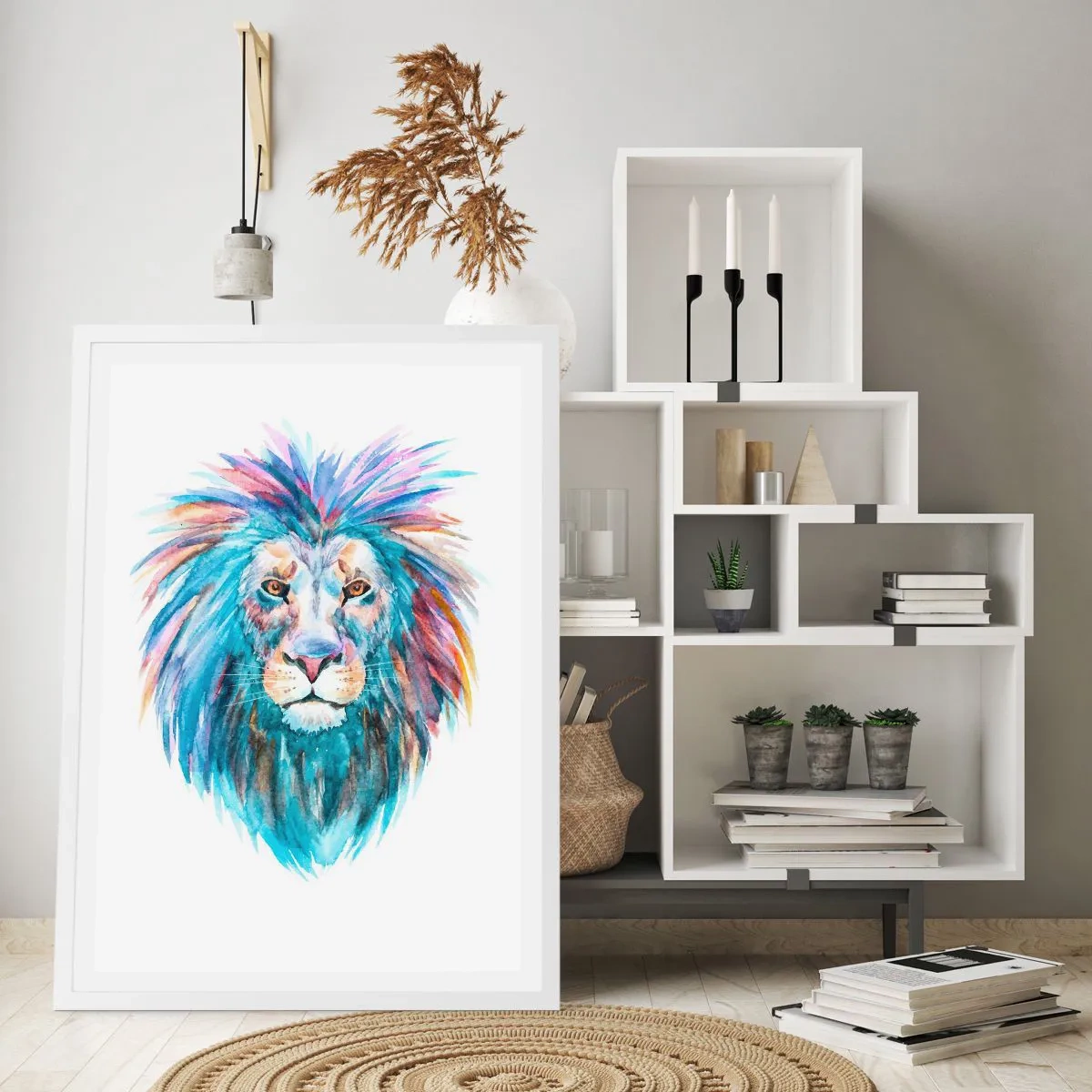 Poster in einem weißen Rahmen - Eine elektrisierende Aura - 30x40 cm