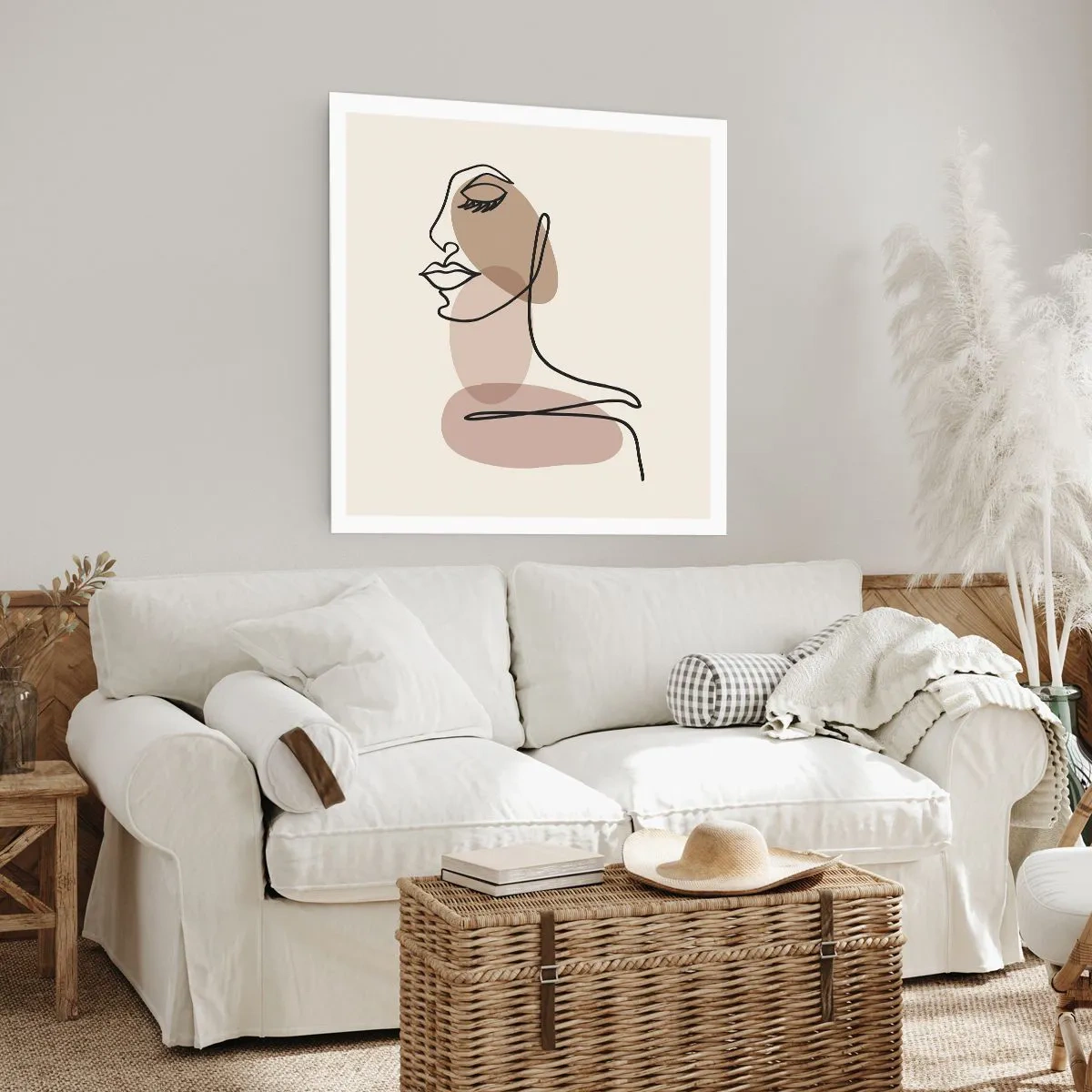 Poster - Eine gewisse Linie der Schönheit - 50x50 cm