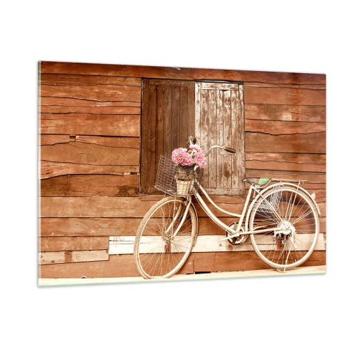 Glasbild - Bild auf glas - Ich komme gleich wieder - 120x80cm - Ich komme gleich wieder - Moderne Wanddekoration für Wohnzimmer und Schlafzimmer ARTTOR