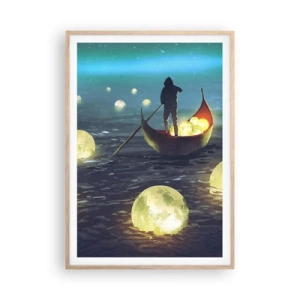 Poster in einem Rahmen aus heller Eiche - Dinge, von denen Philosophen nie geträumt haben - 70x100 cm