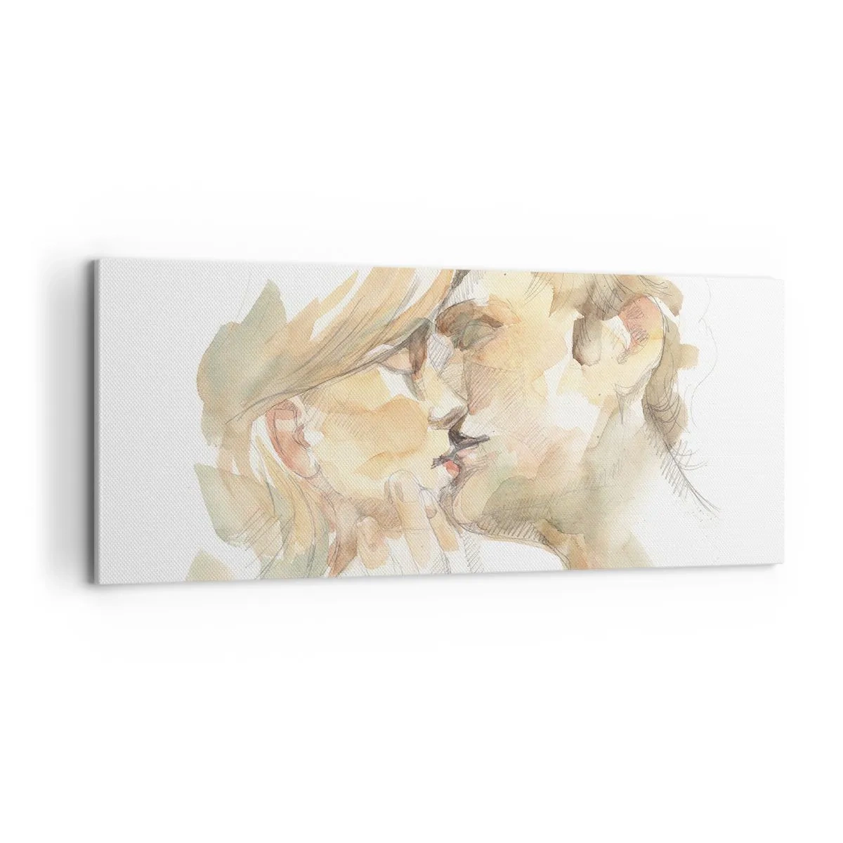 Bild auf Leinwand - Leinwandbild - Hälfte gefunden? - 100x40 cm