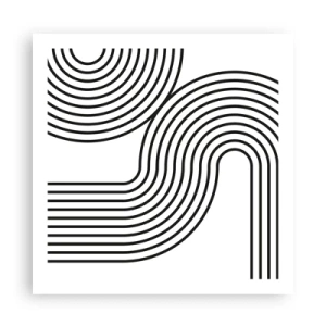 Poster - An der Kurve - 60x60 cm