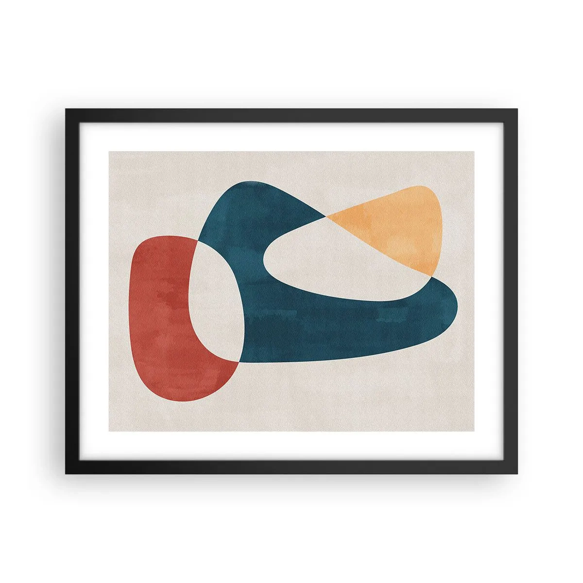 Poster in einem schwarzem Rahmen - Einflüsse und Metamorphosen - 50x40 cm