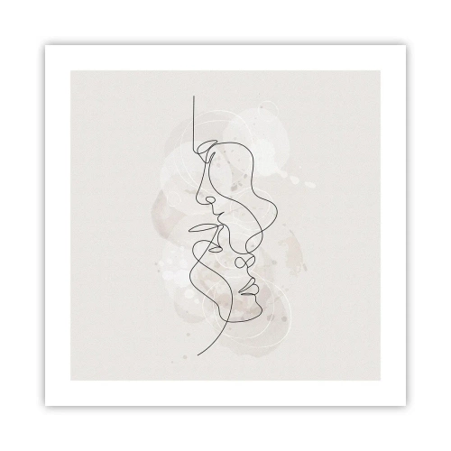 Poster - Verstrickt in eine Umarmung - 50x50 cm