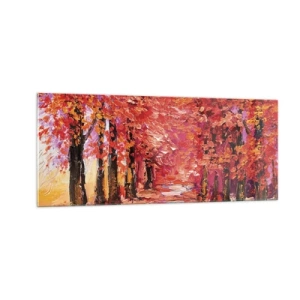 Glasbild - Bild auf glas - Herbstlicher Eindruck - 100x40 cm
