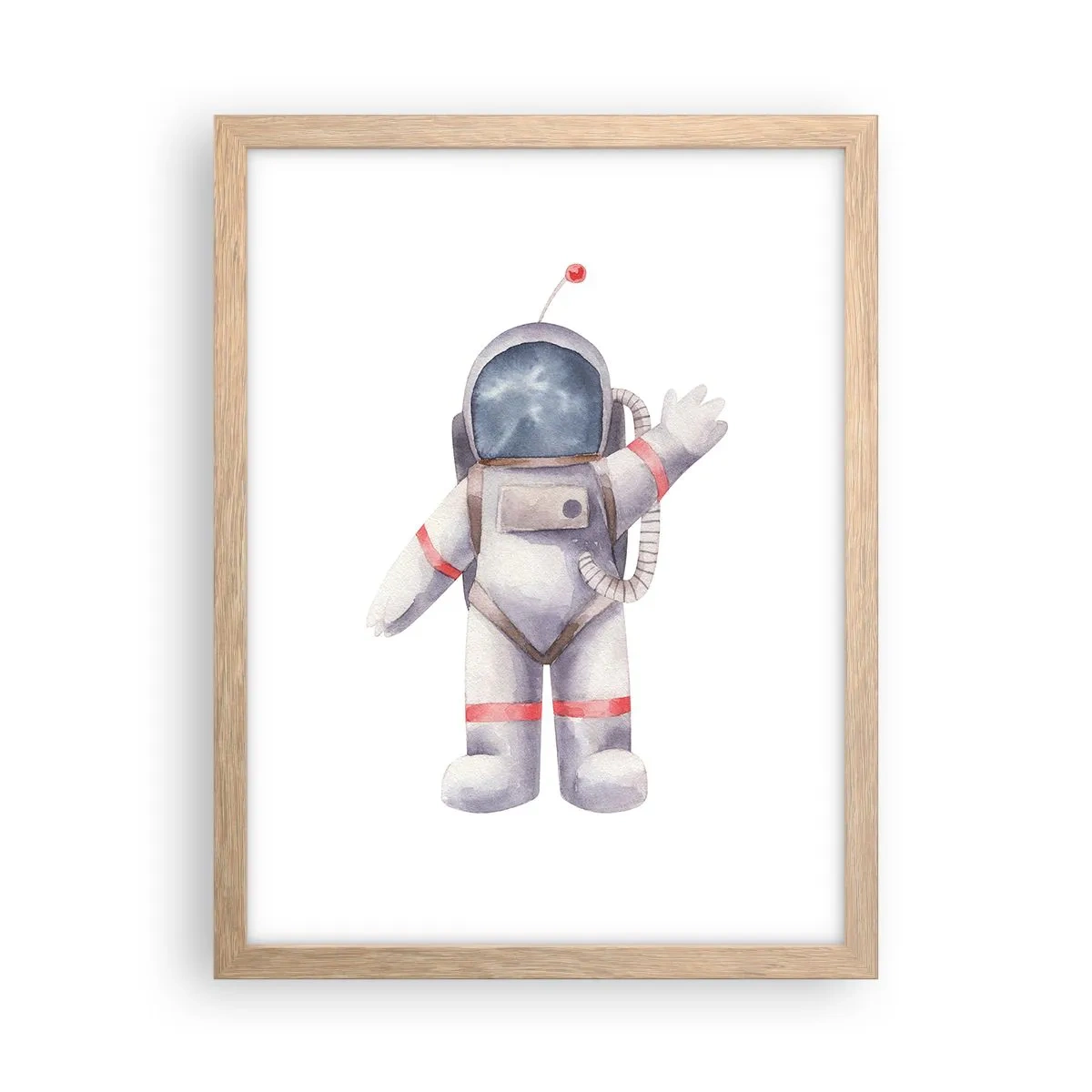 Poster in einem Rahmen aus heller Eiche - Bis dann! - 30x40 cm